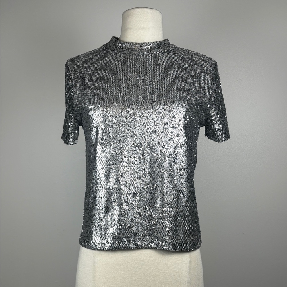 Sequin, Sparkle, Holographic Tee New Years Party